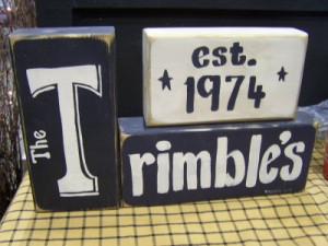 Family Name Signs Wood