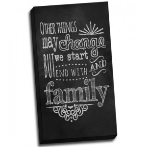 Chalk Quotes Gallery-Wrapped Canvas