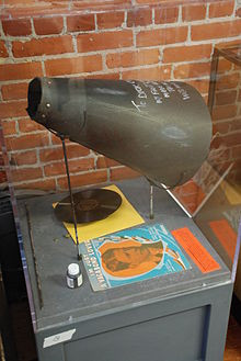 Rudy Vallée megaphone crafted in between shows at the New York Palace ...