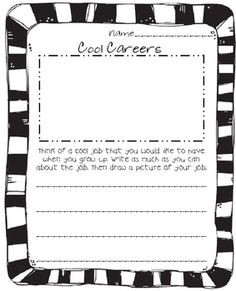 Cool Careers is a writing page for Career Week. It allows your ...