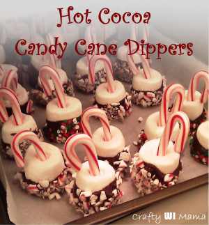 Candy Cane Cocoa Dippers {Daycare Teacher Gift}