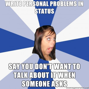 ... Annoying Facebook Girl” also shares some similarities with Musically