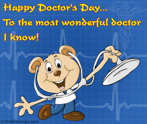 Doctor's Day message to make a doctor smile.
