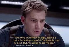 Captain America quote from Captain America: The Winter Soldier