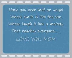 Missing you mom