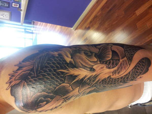 Two Kois Overcoming All Obstacles Tattoo picture
