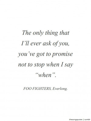 Foo Fighters , Everlong.
