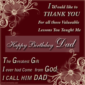 BIRTHDAY QUOTES FOR DAD