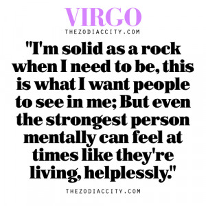 Zodiac Virgo thought.