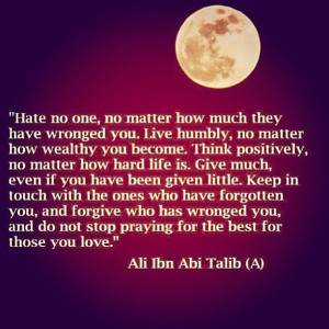 Wise words from Sayiddina Ali ibn Abi Talib r.a.