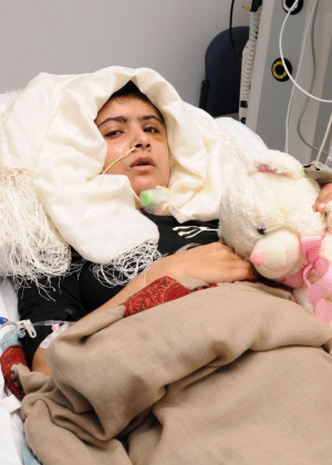 Malala in the Hospital is feeling better now