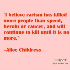Black History Quotes: Alice Childress on RacismChildress Quotes, Black ...