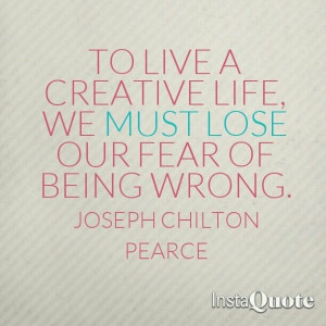 Live a creative life #quote