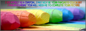 Crayon Quote Facebook Covers