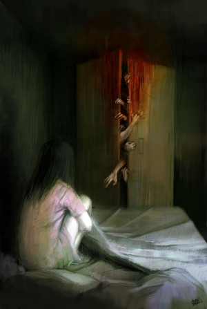 horror fear digital art night terrors NYCTOPHOBIA ani-r achluophobia ...