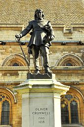 1899 statue of Cromwell by Hamo Thornycroft outside the Palace of ...