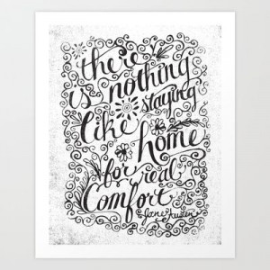 ... HOME FOR REAL COMFORT Art Print by Matthew Taylor Wilson - $20.00