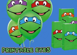 ninja turtle balloons | Teenage Mutant Ninja Turtles Eyes Birthday ...