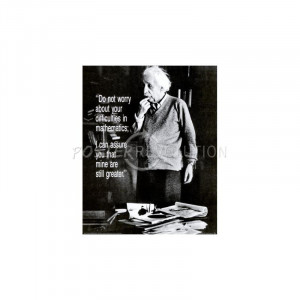 Albert Einstein - Do Not Worry Quote Poster - 15.75x20