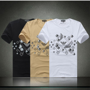 men's T- shirt 3d printing rhombus pattern diamond tee shirts famous ...