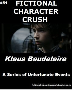 51 - Klaus Baudelaire from A Series Of Unfortunate Events. Yes! He's ...