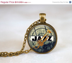 SALE Jazz Trumpet Necklace, Jazz Quote Musician Necklace, Jazz Jewelry ...