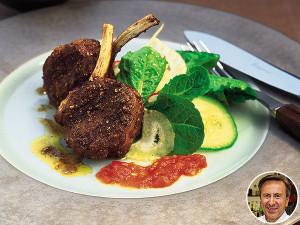 Daniel Boulud's Marinated Lamb Chops with Two Sauces