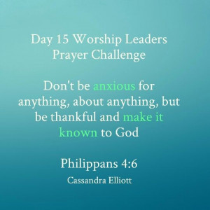 Worship Leaders Prayer Challenge