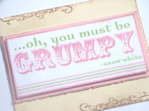 Snow White Movie Quote Note Card