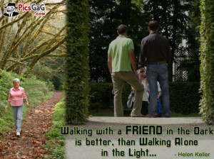 Walking With Friend Quote Picture and Friendship SMS For Sweet Friends ...