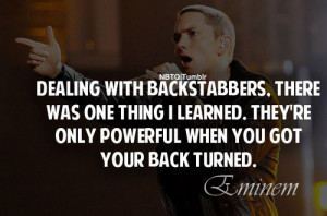 backstabber quotes eminem