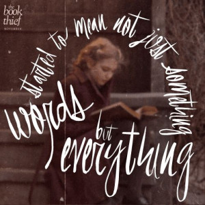 Book Thief Quote / Liesel