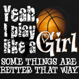 Play Like a Girl - Basketball Tee on CafePress.com