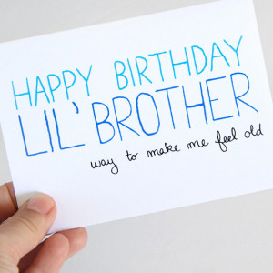 Little Brother Birthday Card - Birthday Card For Brother - Way To Make ...