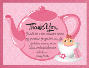 HOME > Baby Shower Tea Party Thank You Card