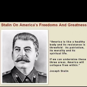 Joseph Stalin quote....gives you chills