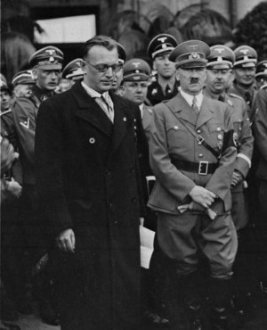 Arthur Seyss-Inquart and Adolf Hitler