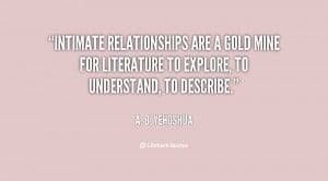 Intimate relationships are a gold mine for literature to explore, to ...