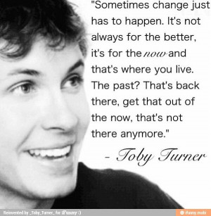 Toby has a great point: live in the now and stop dwindling in the past ...