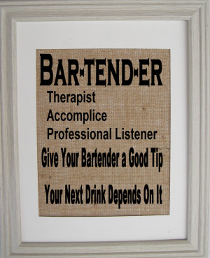 Funny Bartender Quotes And Sayings