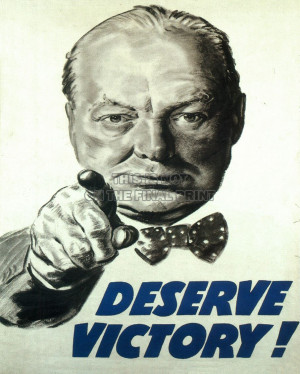 PROPAGANDA-WWII-DESERVE-VICTORY-CHURCHILL-UK-POSTER-ART-PRINT-30X40-CM ...