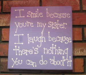 Gift for Sister Sister Quote Canvas Art by MadeByTheHearth, $17.00