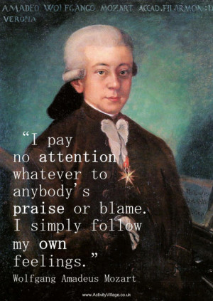 Wolfgang Amadeus Mozart Famous Quotes