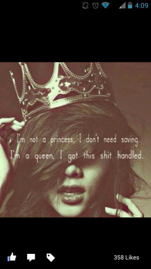 Im not a princess....
