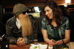 Michaela Conlin and Billy F. Gibbons of ZZ Top in BONES – Season 5 ...