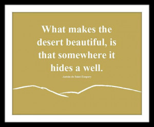 Desert Quote by syedadesigns on Etsy, $10.00
