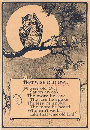 That wise old owl
