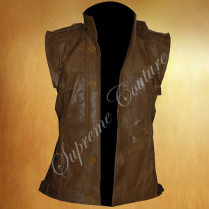 Nolan Defiance Movie Leather Vest & jacket