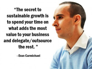 ... delegate/outsource the rest.