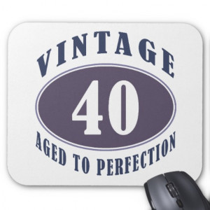 Vintage 40th Birthday Gifts For Men Mousepad